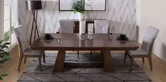 Muebles Dico Comedor milo café 4 sillas oferta