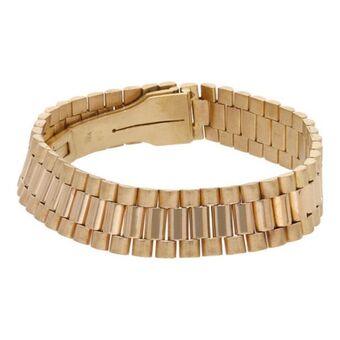 Nacional Monte de Piedad Pulsera eslabón articulado en oro amarillo 18 kilates. oferta