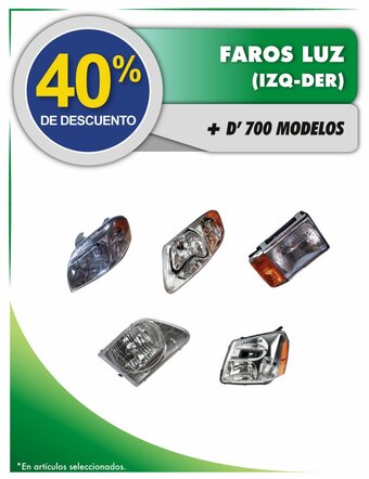 Faros Luz (IZQ-DER) + D'700 Modelos