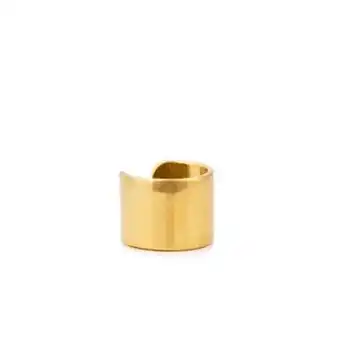 Arete ear cuff liso plata bañada en oro