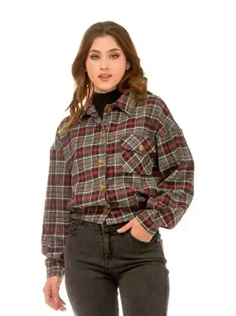 Lineas Chamarra de cuadros oferta