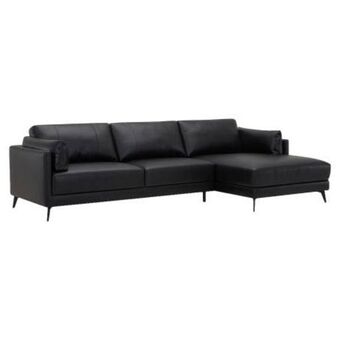 Sofá con chaise member's mark tipo piel negro