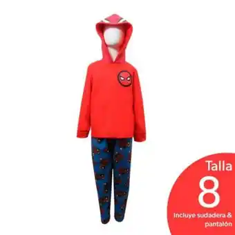 Sam's Club Pijama para niño spider man talla 8 rojo oferta