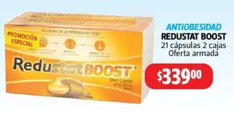 Farmacias Guadalajara Antiobesidad Redustat Boost 21 cápsulas 2 cajas Oferta armada oferta