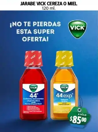 Farmacias Guadalajara Jarabe Vick Cereza o Miel oferta