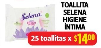 Farmacias Guadalajara Toallita Selena Higiene Íntima 25 toallitas oferta