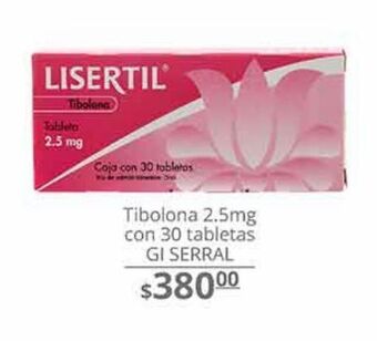 La Comer Tibolona 2.5mg 30 tabs oferta
