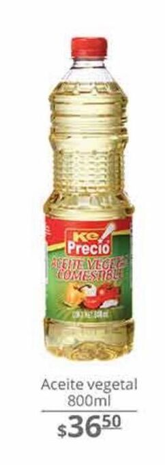 Aceite vegetal ke precio 800ml
