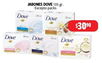 Farmacias Guadalajara Jabones Dove 135g oferta