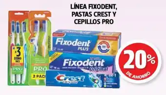 Farmacias Guadalajara Línea Fixodent Pastas Crest y Cepillos Pro oferta