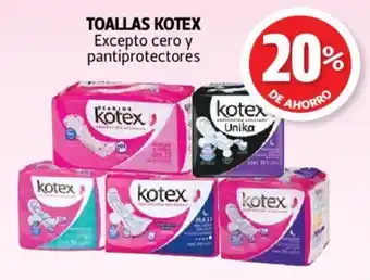 Farmacias Guadalajara Toallas Kotex oferta
