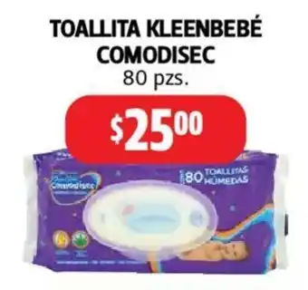 Farmacias Guadalajara Toallita Kleenbebé Comodisec 80 pzs oferta