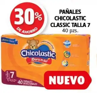 Farmacias Guadalajara Pañales Chicolastic Classic Talla 7 - 40 pzs oferta