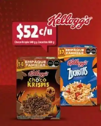 Farmacias Guadalajara Kellogg's Choco Krispis y Zucaritas 500g oferta