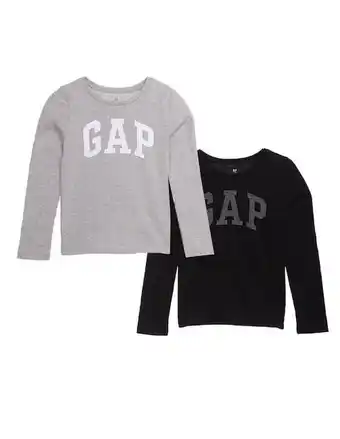 GAP Set de playera estampado logo manga larga para niña oferta