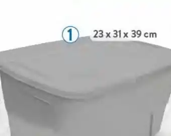 Walmart Caja organizadora de plástico 19l oferta