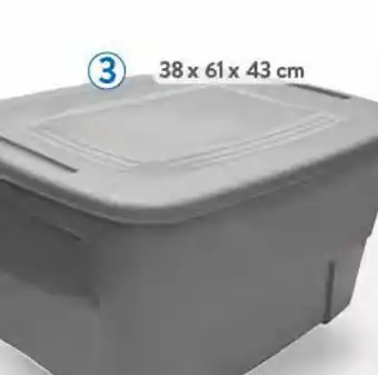 Walmart Caja organizadora de plástico 72l oferta