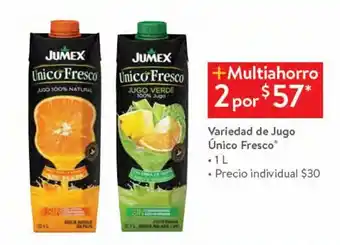 Walmart Variedad de jugo jumex único fresco 1l oferta