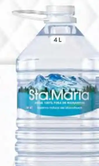 Walmart Agua santa maría 4l oferta