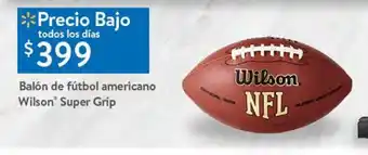 Balón de fútbol americano wilson super grip