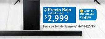 Walmart Barra de sonido samsung hw-t420/zx oferta