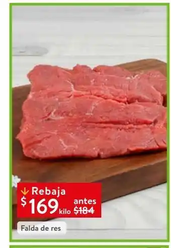 Falda de res