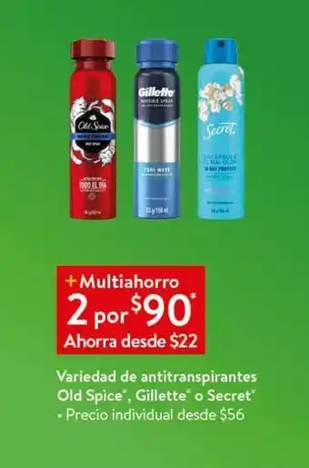 Variedad antitranspirantes old spice gillete