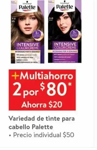 Tinte para cabello palette