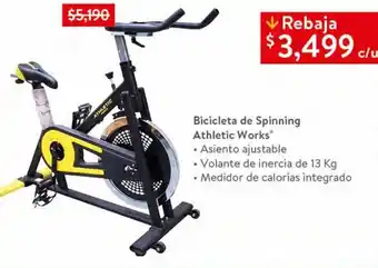 Walmart Bicicleta de spinning athletic works oferta