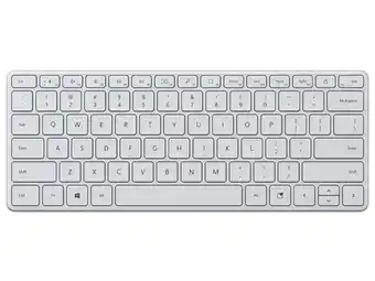Teclado inalámbrico microsoft designer compact, bluetooth. color blanco.