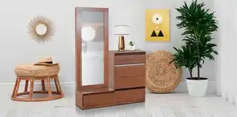 Cómoda con espejo nuria parota