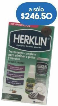 Herklin paq antipiojos c/4pzs