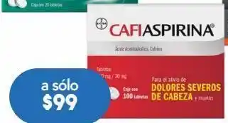 Farmacia San Pablo Cafiaspirina tab 500mg caj c/100 oferta