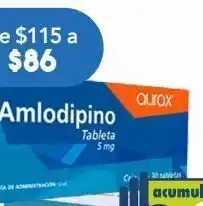 Amlodipino tab 5mg c/30 cronix