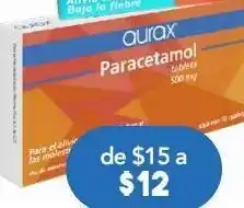 Farmacia San Pablo Aurax paracetamol 500 mg c/10 tab oferta
