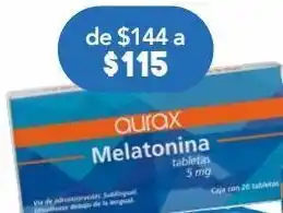 Melatonina tab 5mg c/20 aurax