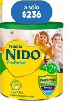 Farmacia San Pablo Nido prescolar leche en polvo 2+ c/1.5kg oferta