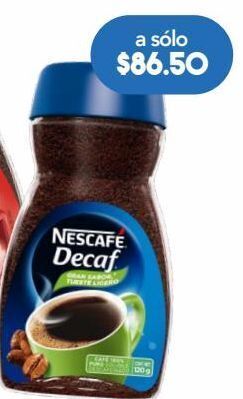 Nescafe decaf descafeinado c/120gr