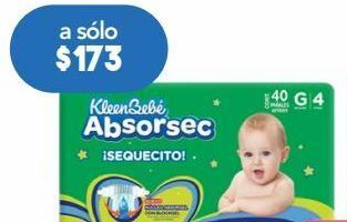 Farmacia San Pablo Kleen bb pañales absorsec gde c/40pz oferta