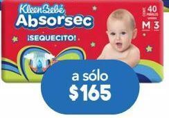 Farmacia San Pablo Kleen bb pañales absorsec med c/40pz oferta
