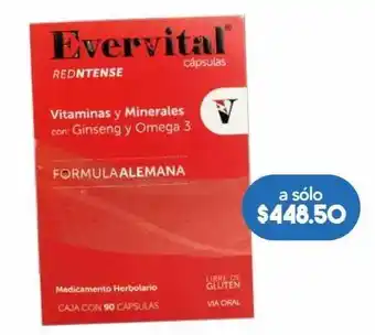 Farmacia San Pablo Evervital redntense cap 100mg caj c/90 oferta