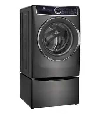 Lavadora elfw7537at de carga frontal con pedestal 21 kg titanio