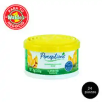 Waldos Aromatizante lata limon perception 70grs (24 piezas) oferta