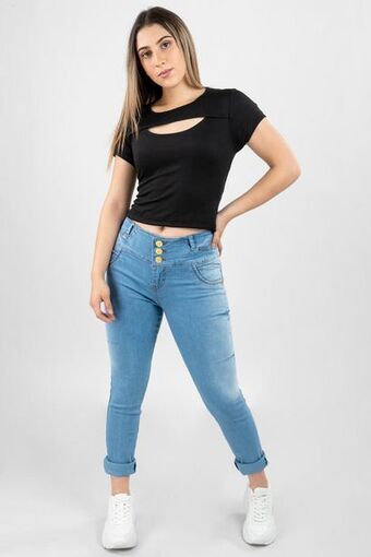Santory Jeans tiro medio oferta