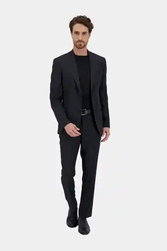 Robert's Traje calderoni color negro contemporary fit oferta