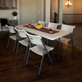 Costco Lifetime mesa plegable por el centro 182cm oferta