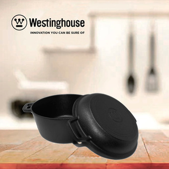 Costco Olla Holándesa de Hierro Forjado 4.7 lt con Tapa Sartén de 26 cm, Westinghouse oferta