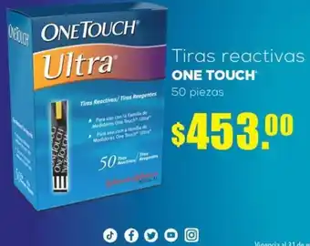Farmacias Similares Tiras Reactivas One Touch 50piezas oferta
