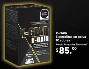 R-Gain Electrolitos en Polvo 10 Sabores