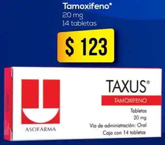 Farmacias Similares Tamoxifeno 20mg 14 Tabletas oferta